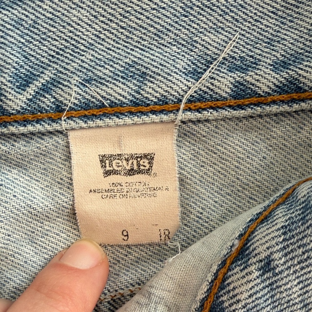 Levi's Light Blue Jean Shorts - Picture 2 of 6